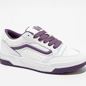 Vans White and Purple Women's Sneakers
